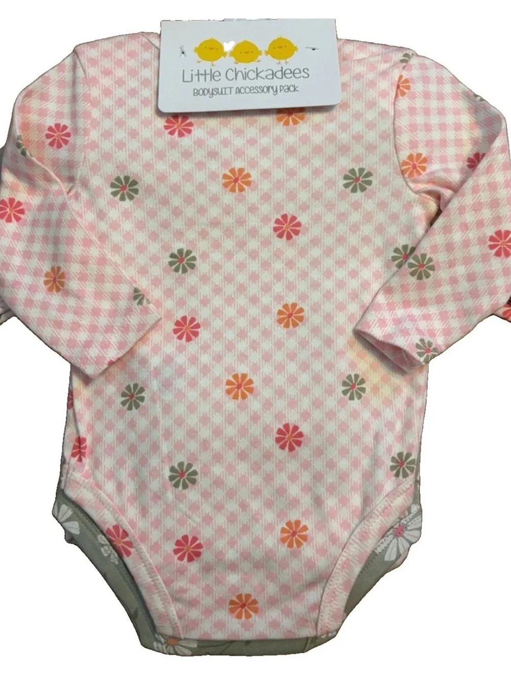 Little Chickadees Baby Girls Bodysuits & Accessory Pack - 6/9 Months
